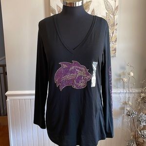 Wcu Western Carolina University Caramounts Long Sleeve Shirt - Ladies Size Large